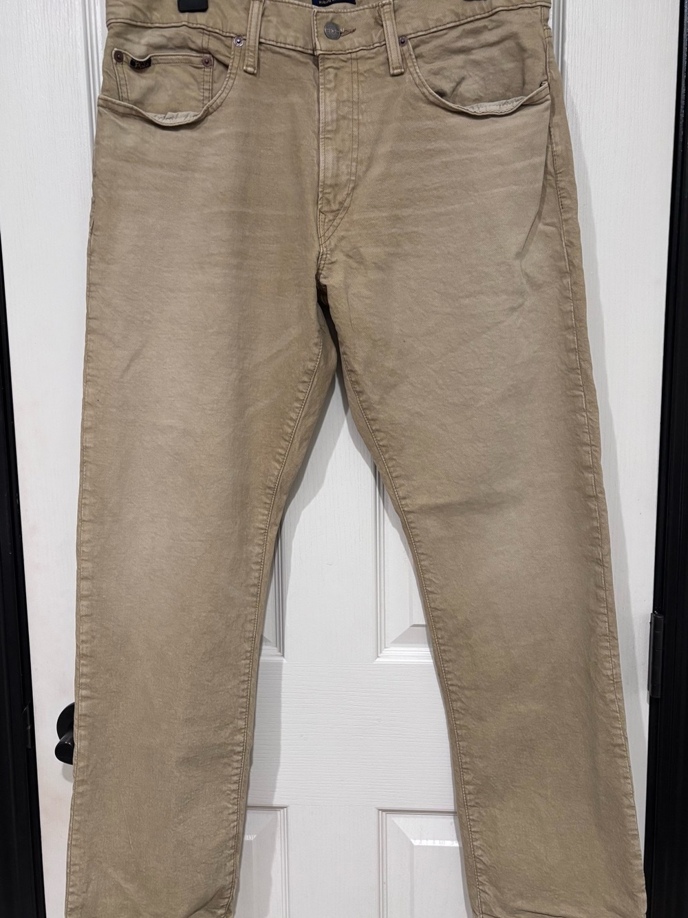 Ralph Lauren Slim Straight Jeans in Khaki